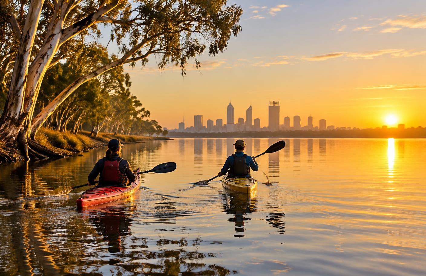Sunrise on the Swan